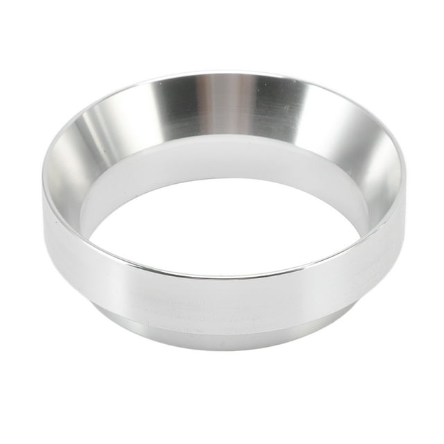 Coffee Powder Ring, Aluminium Alloy 58mm Coffee Dosing Funnel Food Grade Easy To Clean For Home Silver