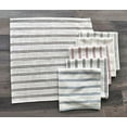 thumbnail image 3 of Fennco Styles Modern Striped Linen Blend Cloth Napkins 20" W x 20" L, Set of 4 - Burgundy Woven Dinner Napkins for Home Décor, Dining Table, Banquets, Family Gathering and Special Events, 3 of 5