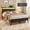 Black, variant on Bolvdo Twin Bed Frame with Headboard & Footboard, LED Light & Charging Station, Under-Bed Storage, Noise-Free, No Box Spring Needed, Easy Assembly, Rustic Gray
