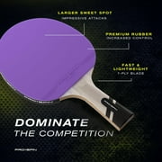PRO-SPIN Ping Pong Paddle with Carbon Fiber, Limited Edition Violet Color, Performance-Level Table Tennis Racket, Shakehand Grip
