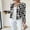 Geometry, variant on OYYN Women's Lightweight Open Front Geometric Print Short Casual Jacket
