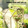 thumbnail image 4 of Outsunny Wooden Garden Arch with 2 Planter Boxes, Natural Wood, 4 of 10