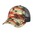 thumbnail image 7 of Picia Colorful Hawaii Palms Pattern Trucker Hat,Baseball Cap,Sun Protection Cap,Stylish Headwear,Leisure Cap,Outdoor Sports Cap, 7 of 7