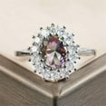 thumbnail image 4 of HOOUN Silver Rings Cubic Zirconia Pretty Jewelry for Women Wedding Ring Gift Size 6-10-9-#11, 4 of 4