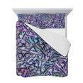 thumbnail image 7 of Purple Blue Teal Butterfly Twin Size Down Alternative Comforter, Lightweight Comforter Quilt Bedding Set with Pillow Shams Modern Abstract Art All Seasons Bed Comforter Duvet Insert 68"x86", 7 of 7