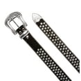thumbnail image 3 of Cowboy Cowgirl Classic Western Rhinestone Bling Studded Diamond Leather Belt, 3 of 4