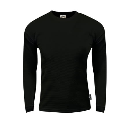 Shaka Wear Men's Thermal Long Sleeve Crewneck Waffle Shirt (Best Thermal Wear For Men)