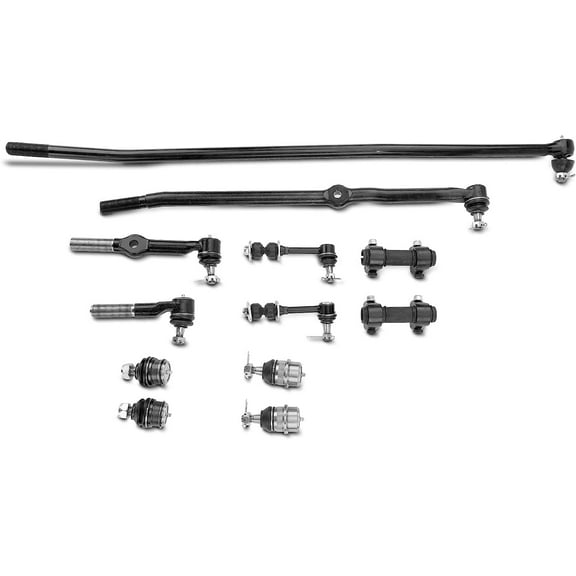 A-Premium 10Pcs Front Suspension Kit, Sway Bar Link, Upper Lower Ball Joint, Inner Outer Tie Rod End, Drag Link Compatible with Dodge Ram 1500 2500 1995-1997 4WD