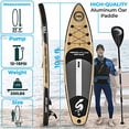thumbnail image 4 of SereneLife Inflatable Stand Up Paddle Board (6 Inches Thick) with Premium SUP Accessories & Carry Bag | Wide Stance, Bottom Fin for Paddling, Surf Control, Non-Slip Deck | Youth & Adult Standing Boat, 4 of 5