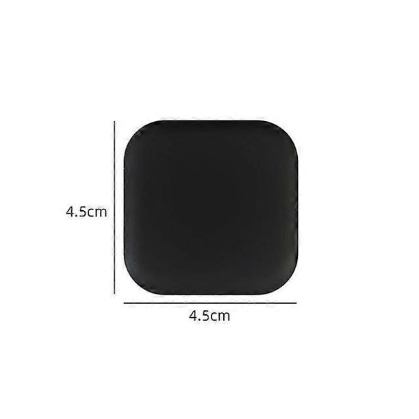 Tope de puerta de silicona, parachoques para manija, autoadhesivo, silencioso, protección antigolpes, almohadilla de puerta, almohadilla protectora de pared para mejoras del hogar, cuadrada, negra