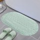 thumbnail image 1 of Alfombra de Ducha Antideslizante para Baño con Ventosas Fuertes, Alfombra de Plástico Ovalada para Piso de Bañera, Alfombra de Masaje para Pies para Seguridad en la Ducha, Gris Blanco Verde Café, 1 of 6