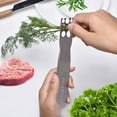 thumbnail image 5 of Herb Stripper Stainless Steel Kitchen Herb Leaf Stripping Tool Metal Herb Pealer LooseLeaf Kale Razor for Kale, Chard, Collard Greens, Thyme, Basil, Rosemary, 5 of 6