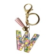 thumbnail image 2 of TidBay Colorful Acrylic Initial Keychain with Pink Tassels Decor Letter Cup Pendant Keyring Water Bottle Decoration Birthday Gift, 2 of 8