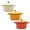 Orange; White; Yellow, variant on RJ Legend 8.5 Ounce Othello-Colored Cast Iron Pot, Enameled Cast Iron Mini Pot, Round Mini Cocotte, Cast Iron Set 2-Piece Black and White Cast Iron Pots, 5.5-Inch Cast Iron Pot with Lid