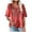 Red, variant on CFLVAEK Women's Gauze Tops Cotton Linen Embroidered V Neck Shirts Casual Short Sleeve T Shirt Loose Fit Jacquard Blouses