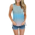 thumbnail image 2 of Débardeurs Tie-Dye pour Femmes S'Adapter à un Col en V Chemises Sans Manches Pokets Tunique Tee Tops, 2 of 5
