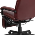 thumbnail image 3 of High Back Burgundy Leather Executive Reclining Swivel Chair with Arms, 3 of 9