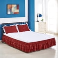 thumbnail image 2 of s De Cama Abatible De 38 Cm s De Cama Con Múltiples En Cascada Todos Los Tamaños -150x200cm (Reina), Individual -100x200cm () Baoblaze falda de cama de banda elástica, 2 of 5
