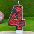 thumbnail image 2 of Btomtd Halloween Number Candles, 3 Inch Numeral Cake Topper Candle with Spider Web Decor for Spooky Party Cake, 4, 2 of 9