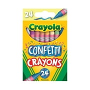 Crayola Confetti Crayons, Multi Color Kids Crayons, 24 Count