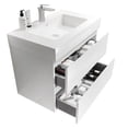 thumbnail image 4 of CITTANEO 30 Inch Floating Bathroom Vanity with Sink, Modern Bathroom Cabinet with 2 Drawers, White, 4 of 6