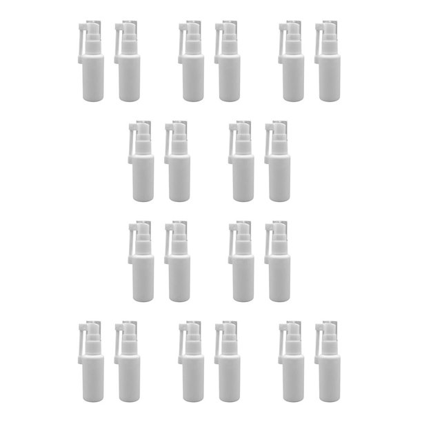 Yuarrent Paquete de 2 rociadores nasales, botellas de rociador recargables de gran apertura, giratorias en 360 grados, ajustables con tapa a prueba de 10piezas Yuarrent CBP031153