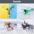 thumbnail image 2 of Piezas Marcapáginas de Animales de Dibujos Animados 3D Marcapáginas Wacky Palz Marcapáginas de Animales de PVC 3 Lindos Papelería de Animales Aplastados para Niños y Estudiantes, Regalos de Lect, 2 of 5