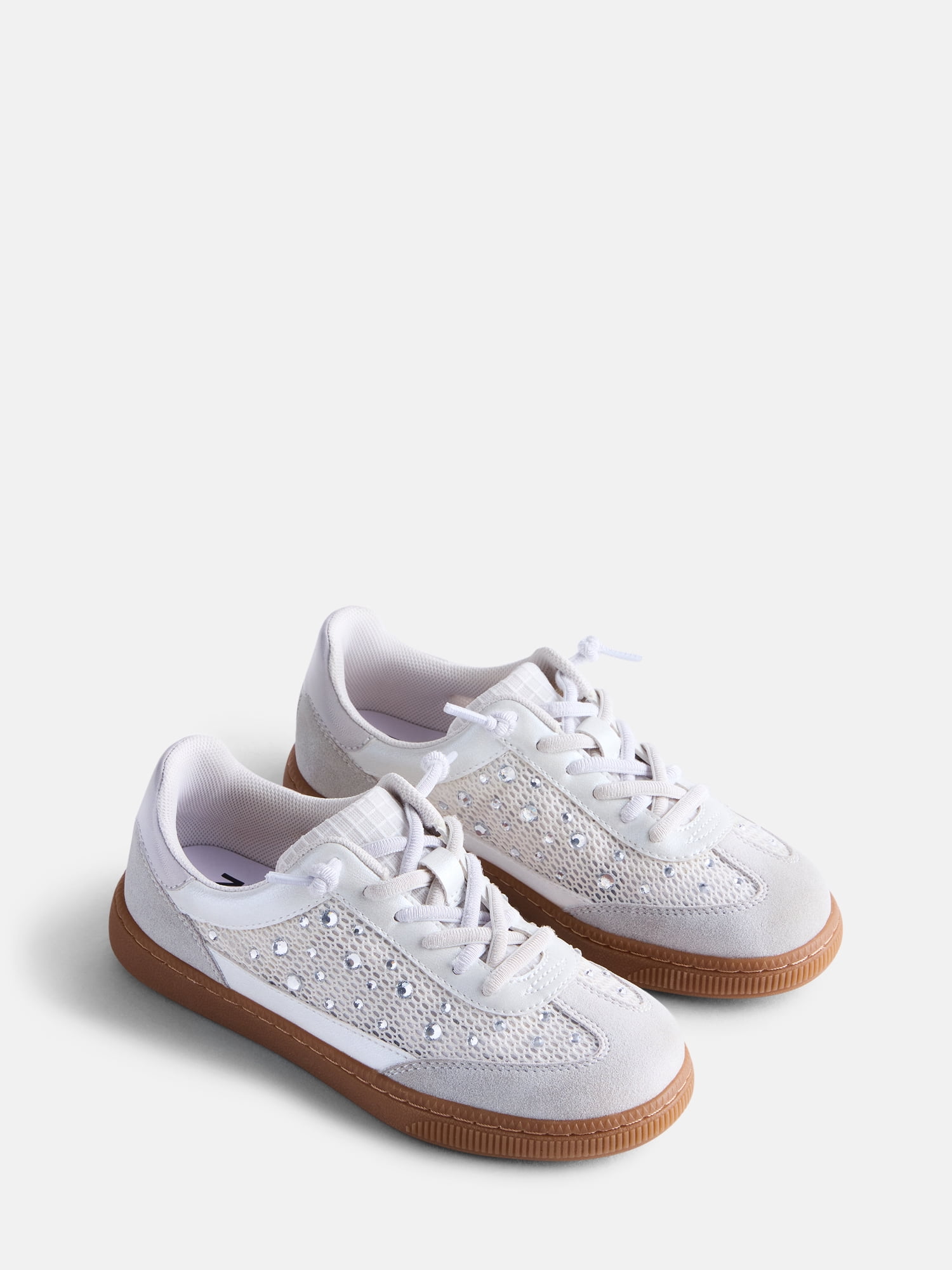 Madden NYC Girl’s Rhinestone Embellished Casual Sneakers
