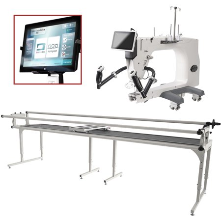 Grace Q'Nique 21X Elite Quilting Machine with Continuum II 12' Frame and Quilt Motion QCT5