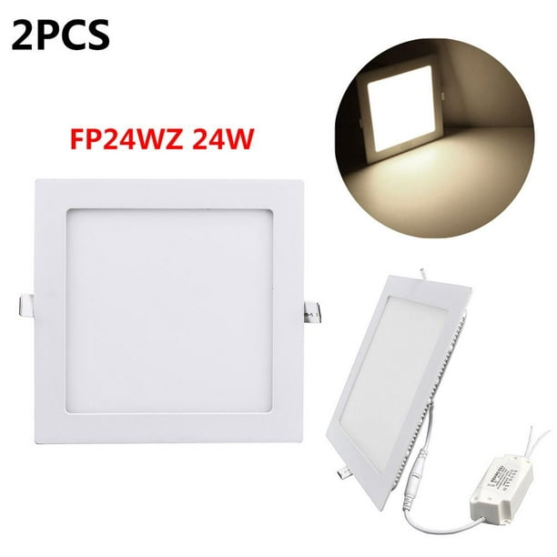2PCS/set24W Panel Light Embedded Installation Square Panel Light Simple ( White ) Walmart.com