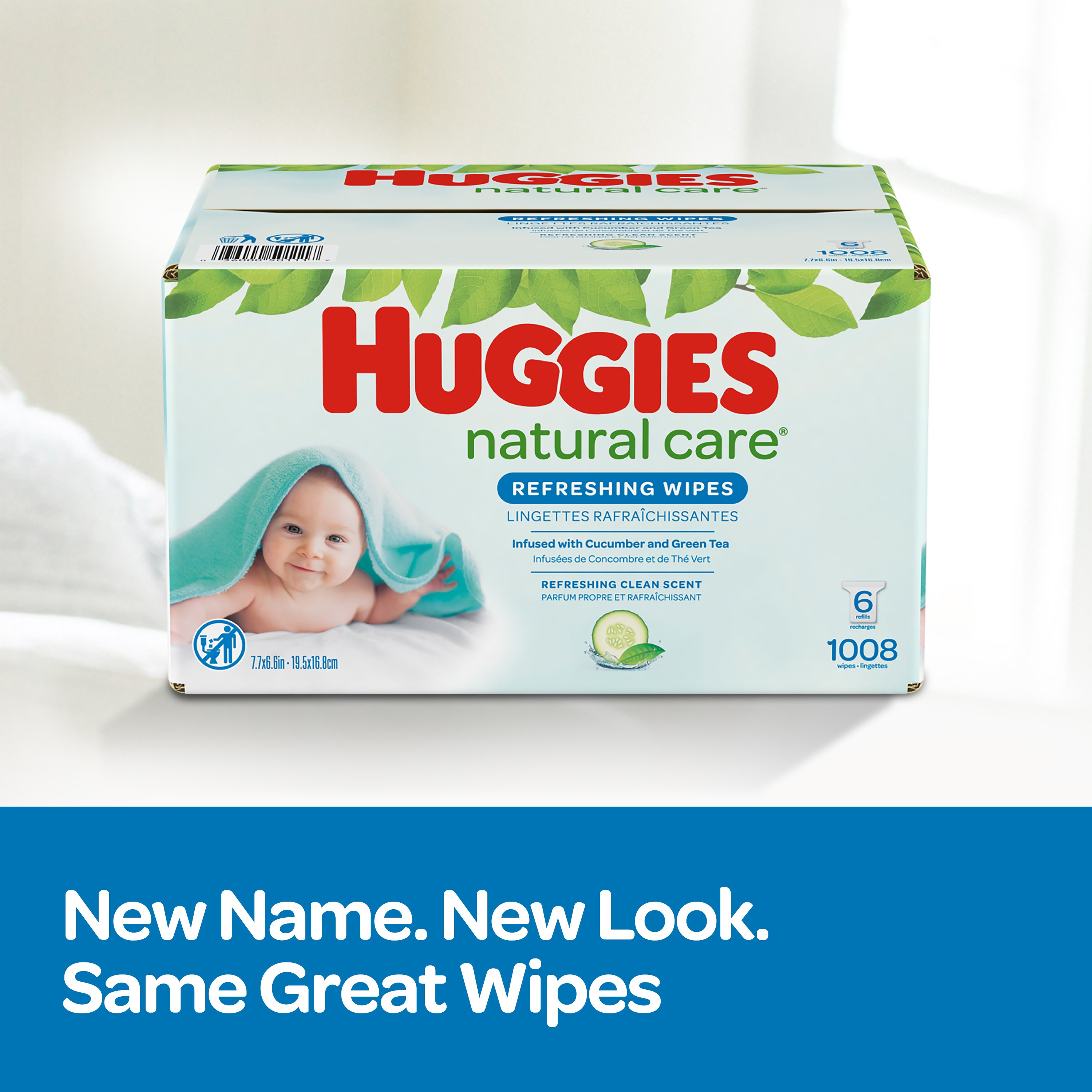 HUGGIES Refreshing Clean Baby Wipes, Disposable Soft Pack (6-Pack, 288 Sheets Total), Scented, Alcohol-free, Hypoallergenic - image 4 of 8