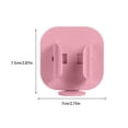 thumbnail image 4 of Brush Holder Wall Stand Storage Mount Multicolored Traceless Small Size Container Hooks Smooth Surface Leakage Pink, 4 of 6
