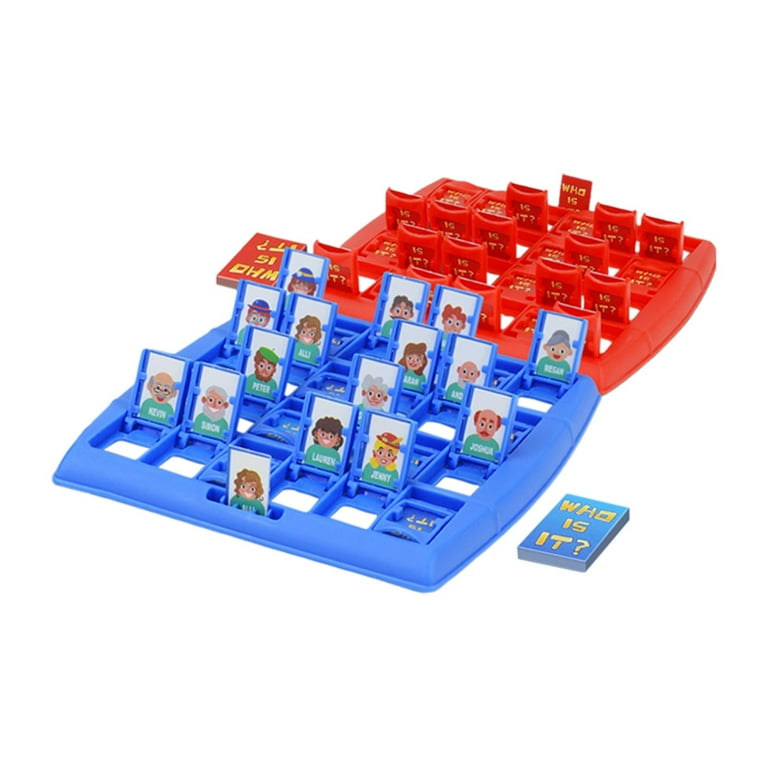 Family Guessing Who Board Game Fun Guessing Cards Game Interactive Educational Toy for Kids Ideal for Parent Child Leisure Time Original Guessing