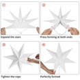 thumbnail image 3 of Decoración hogareña Estrellas Plegables Navidad, 7 Puntas Estrellas Plegables Negras 5 Hojas, 2 Hojas 40cm Diametro, 3 Hojas 25cm Diametro, Decoración Ventana Papel Estrella, Adviento, Arbol Navidad Zhivalor HFP-0356-3, 3 of 4