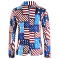 thumbnail image 4 of Blazer Jacket Men Blue Suit Sport Coats Lightweight Patriotic Coat for Men, 4 of 9