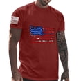 thumbnail image 1 of Mens Casual Pantalones Cortos Cuello Redondo Gradación Impresión Suéter Camiseta, Blusa Deportiva de Fitness para Hombres, 1 of 4