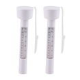 thumbnail image 1 of Termómetro flotante para medidor de temperatura del agua de piscina, compacto, ligero, de alta calidad, 2 uds., blanco, 1 of 10