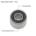 thumbnail image 2 of Uxcell 608-14-2RS Ball Bearings Z2 8mmx22mmx14mm Double Sealed Chrome Steel 4pcs, 2 of 4