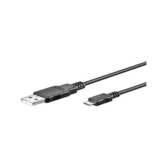 Goobay 93920 USB 2.0 Hi-Speed Cable, Black, 3m Length Connecting Cable A Connector/B Micro Conn