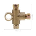thumbnail image 2 of HOOWIFFY Lot de 1 Tee-Laiton pour Connecter les Lignes de Frein dans les Applications Industrielles Raccords de Tuyaux, 2 of 6