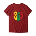 thumbnail image 4 of Giftesty Blouses for Women Dressy Casual Women Short Sleeves Letter Print Casual Tops Blouse T-shirt, 4 of 4