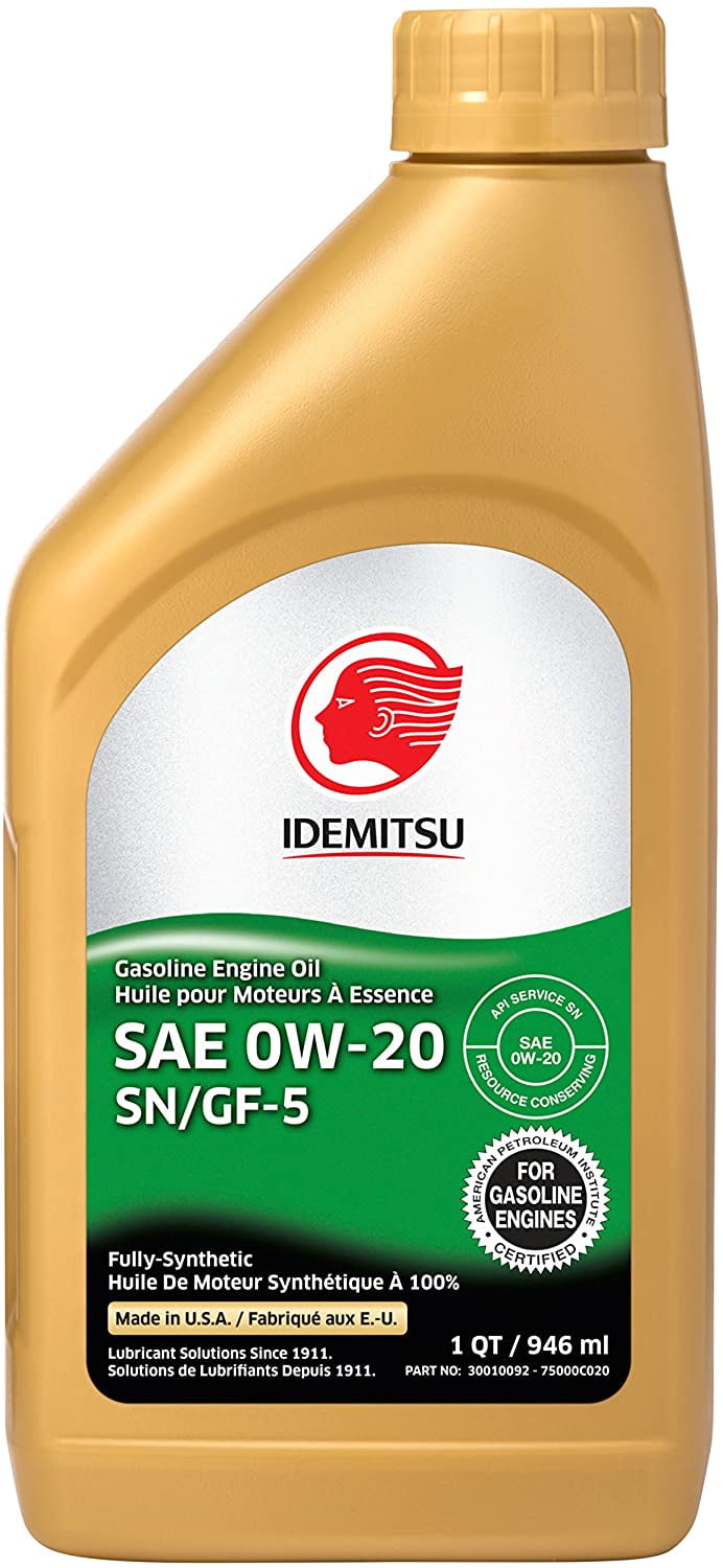 Idemitsu 3001009275000C020 Full Synthetic 0W20 Engine