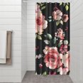 thumbnail image 3 of Waterproof Pioneer Shower Curtain 36x72 Inch Polyester Unique Colorful Floral Shower Curtain for Bathroom Hotel Home Decor with 7 Plastic Hooks, 3 of 5