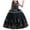 Black, variant on Akiihool Flower Girl Dress Girls Embroidery Flower Lace Long A Line Pageant Dress Princess Tulle Maxi Gown for Wedding Party Birthday(Black,4-5 Years)