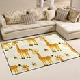 thumbnail image 2 of Coolnut Lightweight Soft Area Rugs 60 x 39 inch (5'x 3'3"), Wild Giraffe Floor Mat for Kids Playing Room Hardwood Floor Living Room Nursery Rugs, 2 of 6