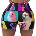 thumbnail image 2 of Lsque funny dogs Pattern High Waisted Biker Shorts for Women-Tummy Control Fitness Athletic Workout Running Yoga Gym Shorts,Moisture-Wicking-XX-Large, 2 of 8