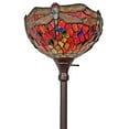 thumbnail image 3 of Amora Lighting AM040FL14B 72 in. Tiffany Style Dragonfly Torchiere Floor Lamp, 3 of 4