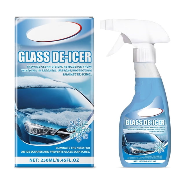 Car Window Cleaning Tool Deicing Spray Car Window Deicing Protection Safe and Convenient Deicing Car Spray 250ml