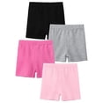 thumbnail image 2 of KAUOD 4 Pack Girls Bike Shorts High Waisted Under Dress Dance Cartwheel Shorts Summer Solid Casual Lounge Short Pants, 2 of 2
