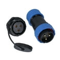 thumbnail image 3 of Waterproof Connector, Firm Connection Industrial Socket M28x1.5mm 2000 Milliohm  Insulation Resistance IP68  For Equipment 2 Pin,3 Pin,4 Pin, 3 of 8